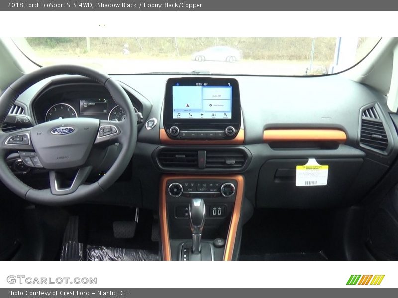 Shadow Black / Ebony Black/Copper 2018 Ford EcoSport SES 4WD