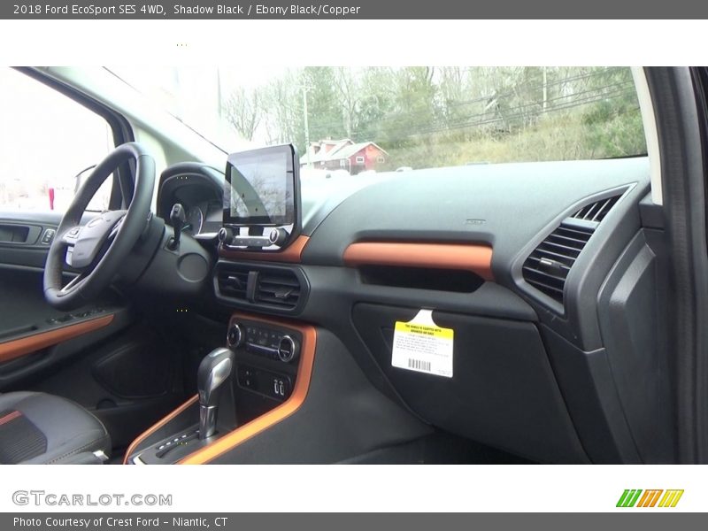 Shadow Black / Ebony Black/Copper 2018 Ford EcoSport SES 4WD
