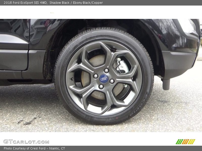 Shadow Black / Ebony Black/Copper 2018 Ford EcoSport SES 4WD