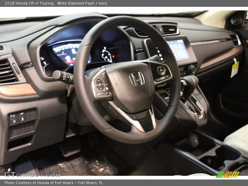 White Diamond Pearl / Ivory 2018 Honda CR-V Touring