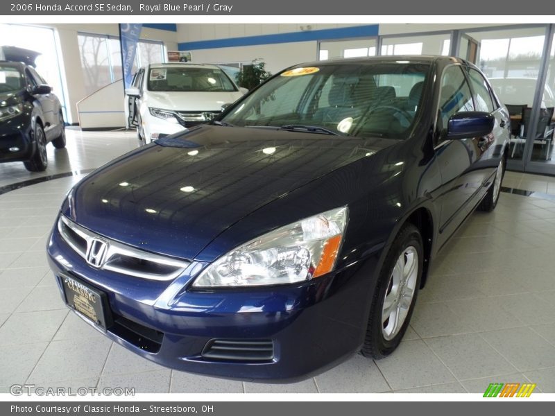 Royal Blue Pearl / Gray 2006 Honda Accord SE Sedan