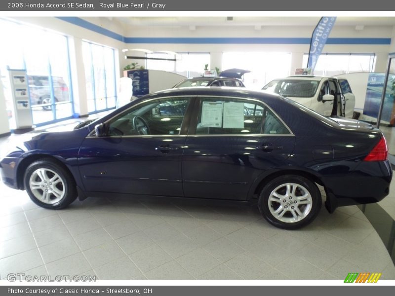 Royal Blue Pearl / Gray 2006 Honda Accord SE Sedan