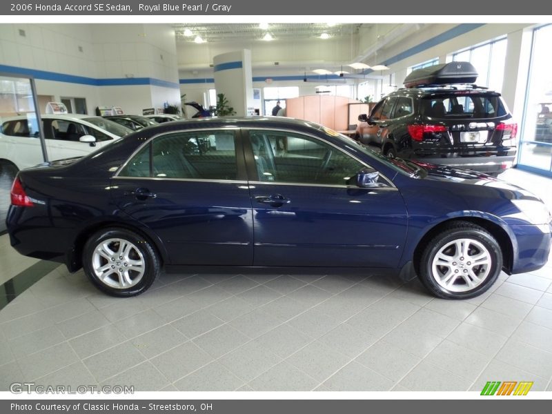 Royal Blue Pearl / Gray 2006 Honda Accord SE Sedan