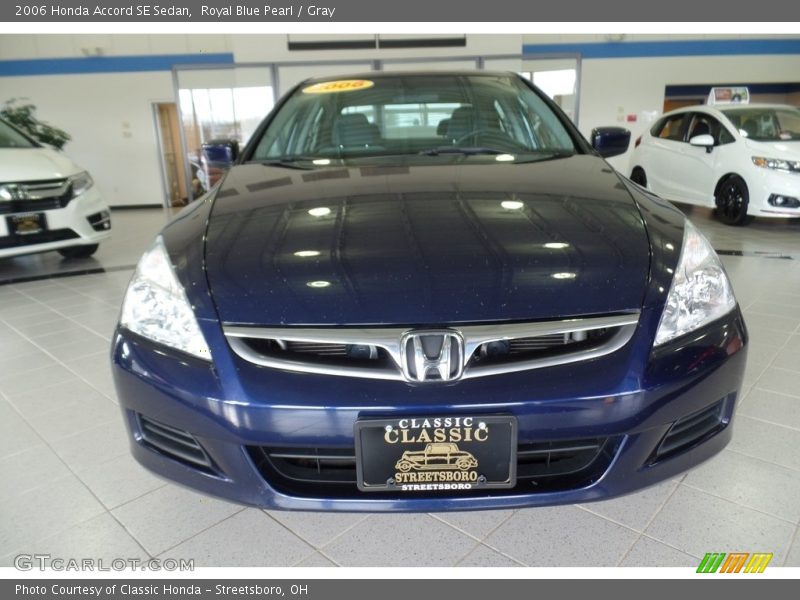 Royal Blue Pearl / Gray 2006 Honda Accord SE Sedan