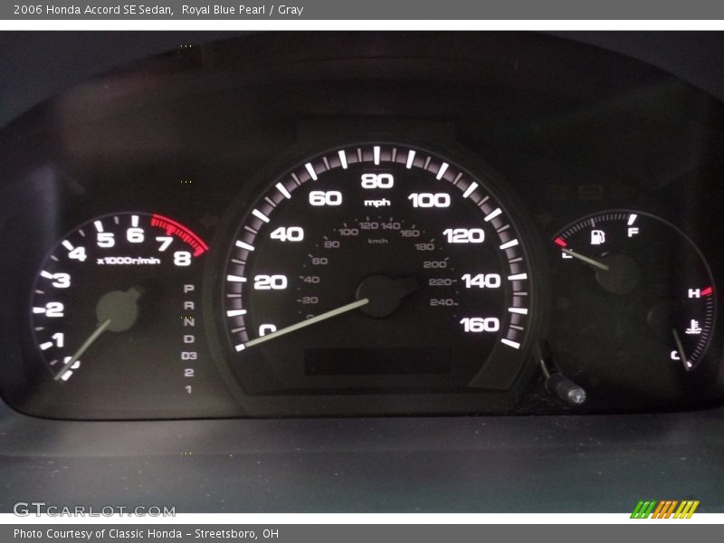 Royal Blue Pearl / Gray 2006 Honda Accord SE Sedan