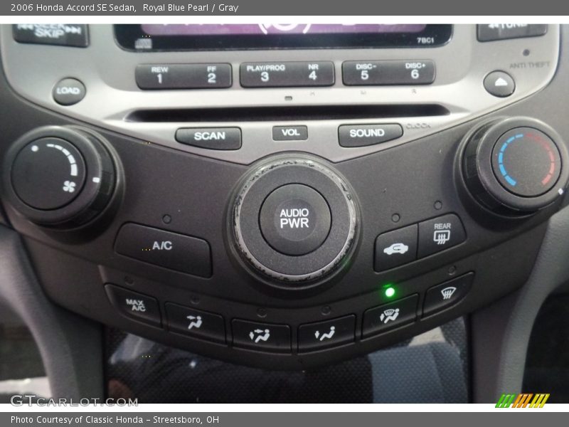 Royal Blue Pearl / Gray 2006 Honda Accord SE Sedan
