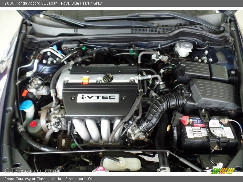 Royal Blue Pearl / Gray 2006 Honda Accord SE Sedan