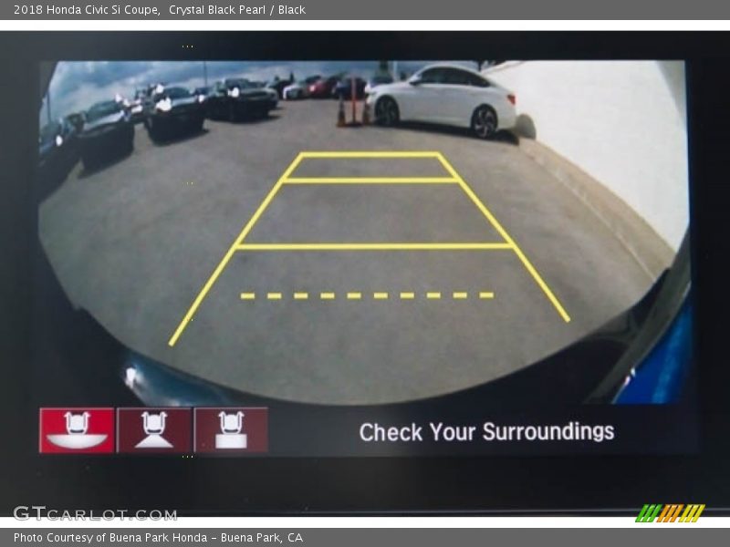 Crystal Black Pearl / Black 2018 Honda Civic Si Coupe