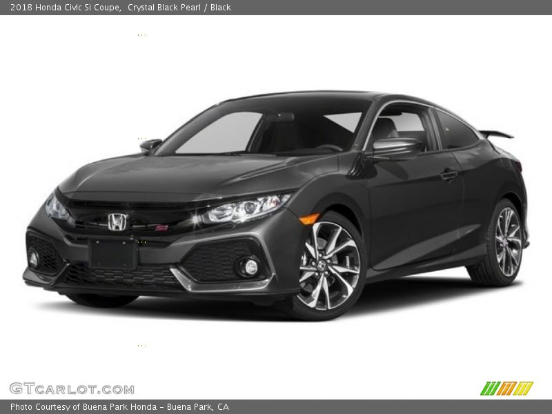 Crystal Black Pearl / Black 2018 Honda Civic Si Coupe
