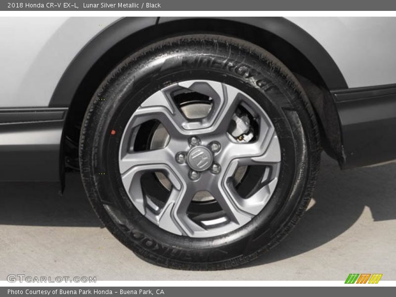 Lunar Silver Metallic / Black 2018 Honda CR-V EX-L