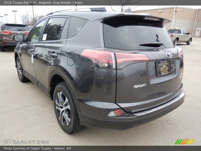 Magnetic Gray Metallic / Black 2018 Toyota RAV4 LE