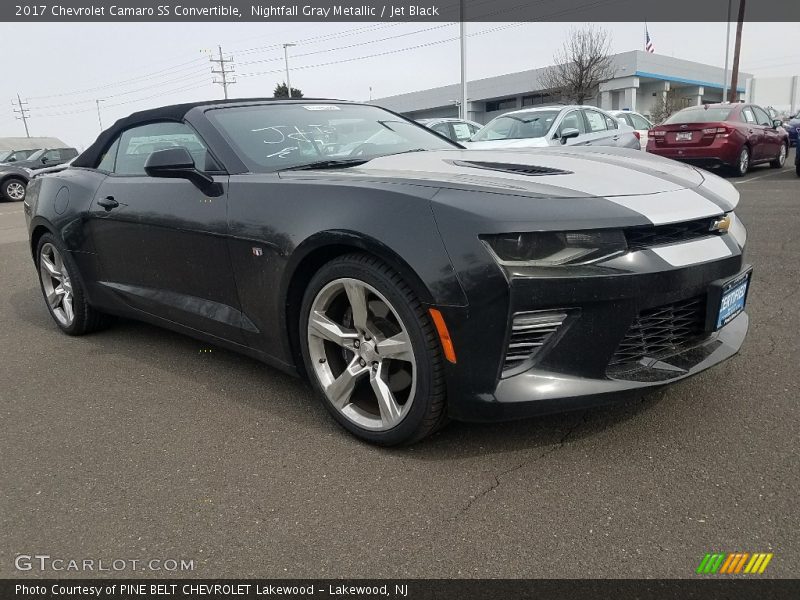 Nightfall Gray Metallic / Jet Black 2017 Chevrolet Camaro SS Convertible