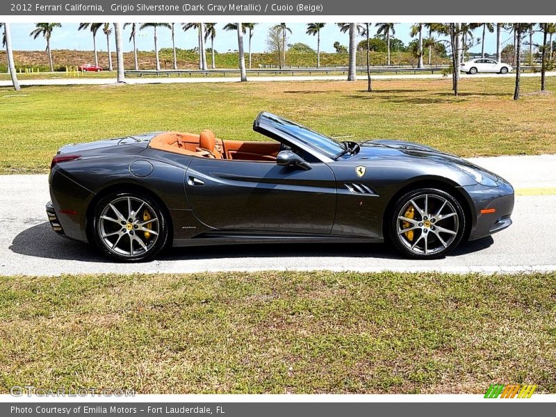 Grigio Silverstone (Dark Gray Metallic) / Cuoio (Beige) 2012 Ferrari California