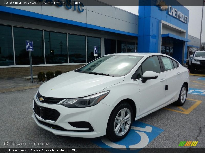 Summit White / Jet Black 2018 Chevrolet Cruze LT
