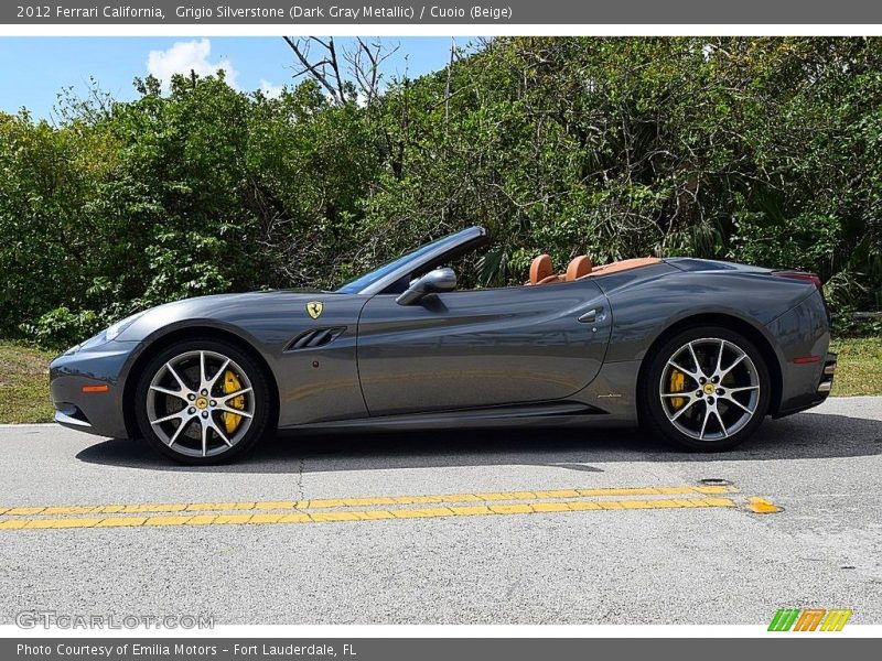 Grigio Silverstone (Dark Gray Metallic) / Cuoio (Beige) 2012 Ferrari California