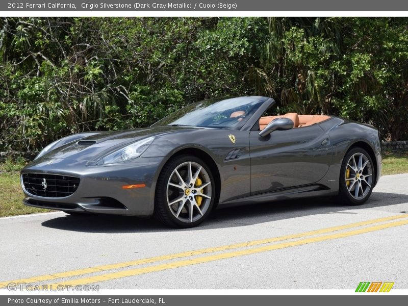 Grigio Silverstone (Dark Gray Metallic) / Cuoio (Beige) 2012 Ferrari California