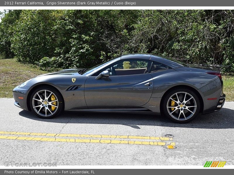 Grigio Silverstone (Dark Gray Metallic) / Cuoio (Beige) 2012 Ferrari California