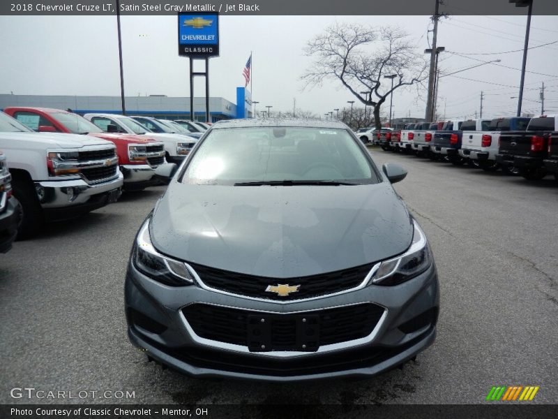 Satin Steel Gray Metallic / Jet Black 2018 Chevrolet Cruze LT