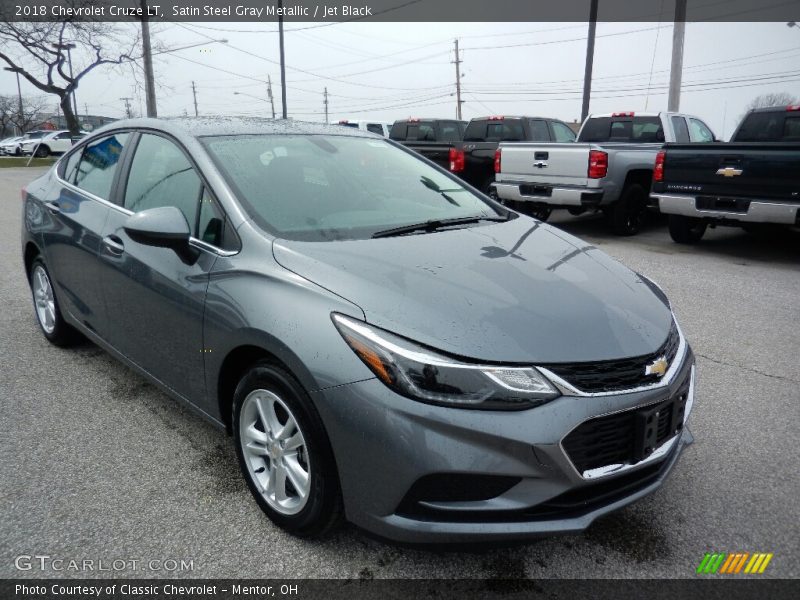 Satin Steel Gray Metallic / Jet Black 2018 Chevrolet Cruze LT