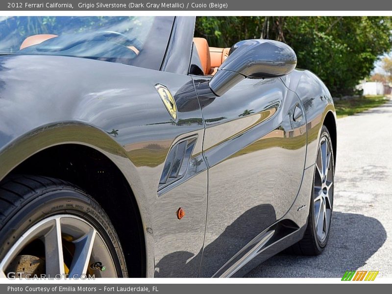 Grigio Silverstone (Dark Gray Metallic) / Cuoio (Beige) 2012 Ferrari California