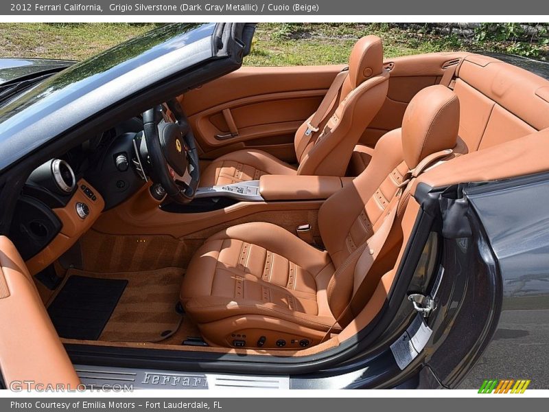 Grigio Silverstone (Dark Gray Metallic) / Cuoio (Beige) 2012 Ferrari California