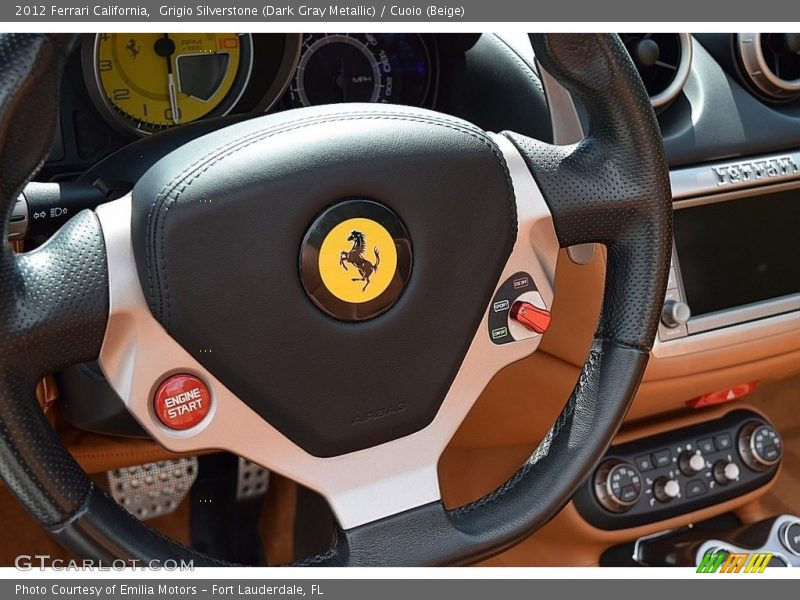 Grigio Silverstone (Dark Gray Metallic) / Cuoio (Beige) 2012 Ferrari California