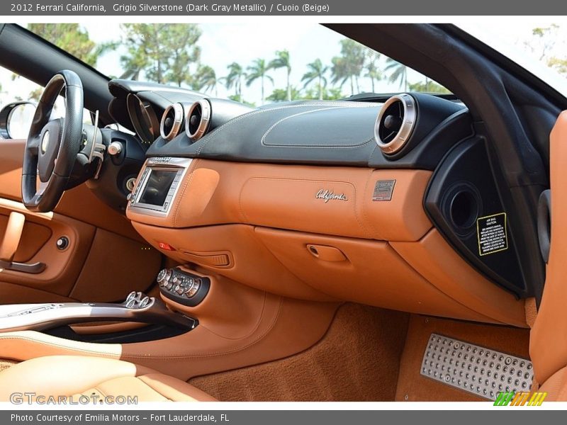 Grigio Silverstone (Dark Gray Metallic) / Cuoio (Beige) 2012 Ferrari California