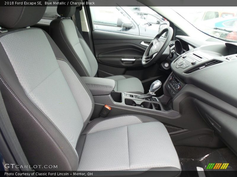 Blue Metallic / Charcoal Black 2018 Ford Escape SE