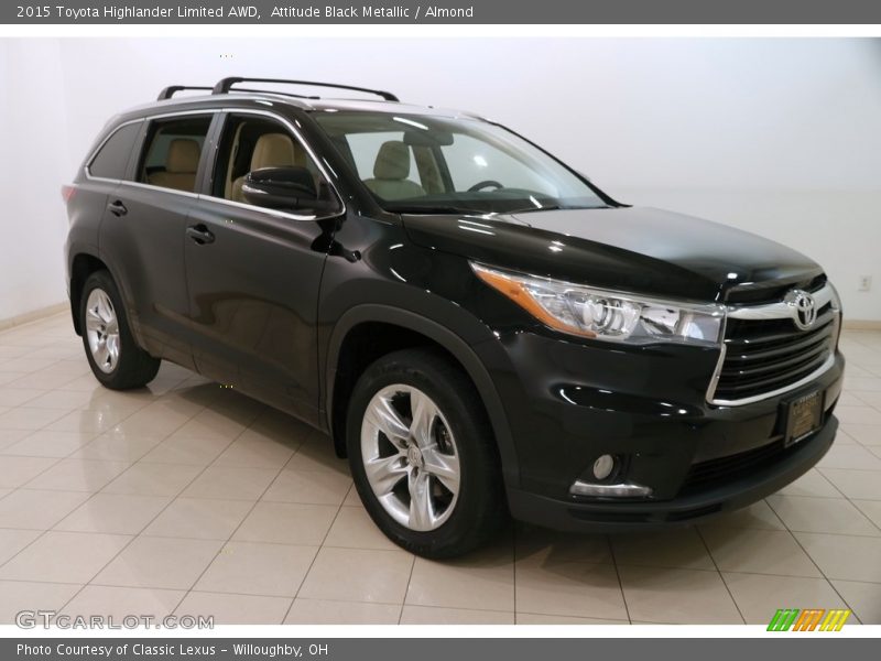 Attitude Black Metallic / Almond 2015 Toyota Highlander Limited AWD