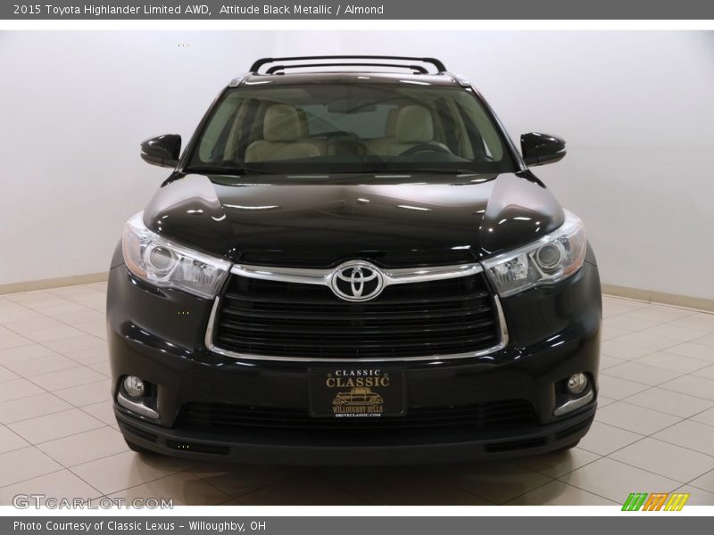 Attitude Black Metallic / Almond 2015 Toyota Highlander Limited AWD