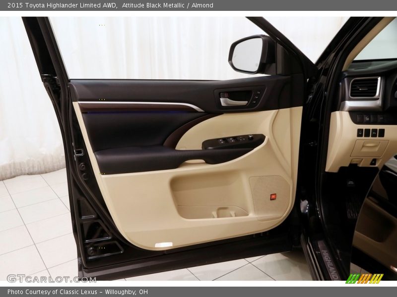 Attitude Black Metallic / Almond 2015 Toyota Highlander Limited AWD
