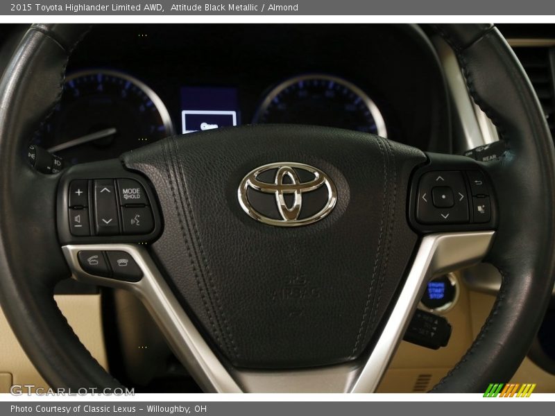 Attitude Black Metallic / Almond 2015 Toyota Highlander Limited AWD