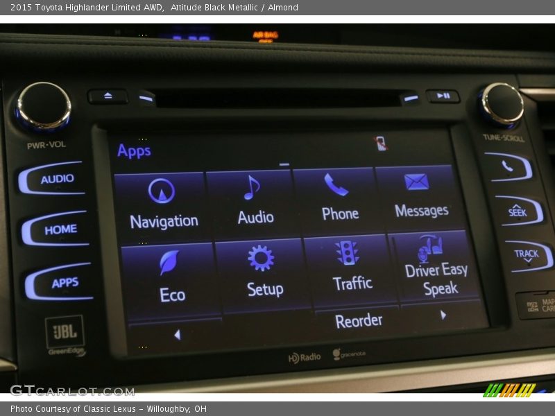 Attitude Black Metallic / Almond 2015 Toyota Highlander Limited AWD