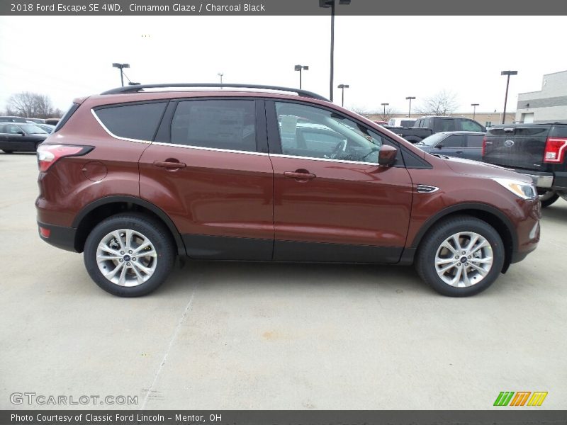 Cinnamon Glaze / Charcoal Black 2018 Ford Escape SE 4WD