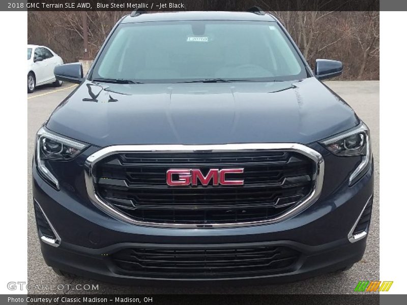 Blue Steel Metallic / ­Jet Black 2018 GMC Terrain SLE AWD