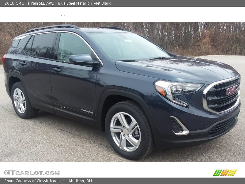 Blue Steel Metallic / ­Jet Black 2018 GMC Terrain SLE AWD