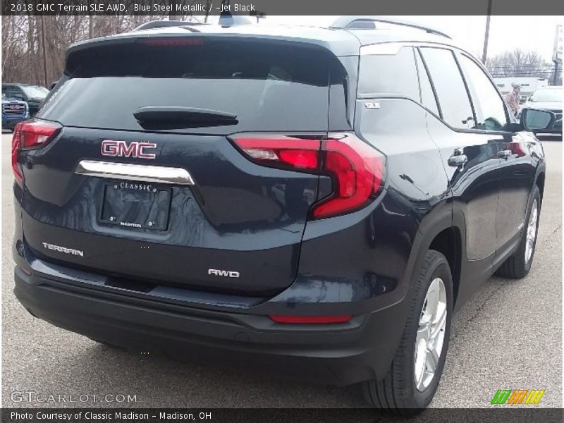 Blue Steel Metallic / ­Jet Black 2018 GMC Terrain SLE AWD