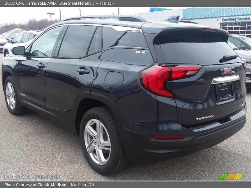 Blue Steel Metallic / ­Jet Black 2018 GMC Terrain SLE AWD