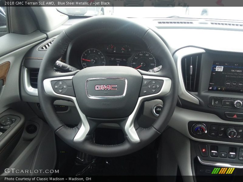 Blue Steel Metallic / ­Jet Black 2018 GMC Terrain SLE AWD