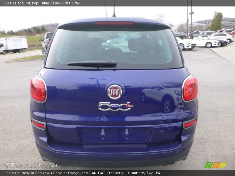 Blue / Dark Slate Gray 2018 Fiat 500L Pop