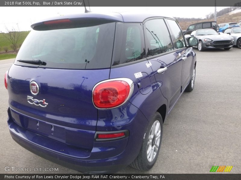Blue / Dark Slate Gray 2018 Fiat 500L Pop