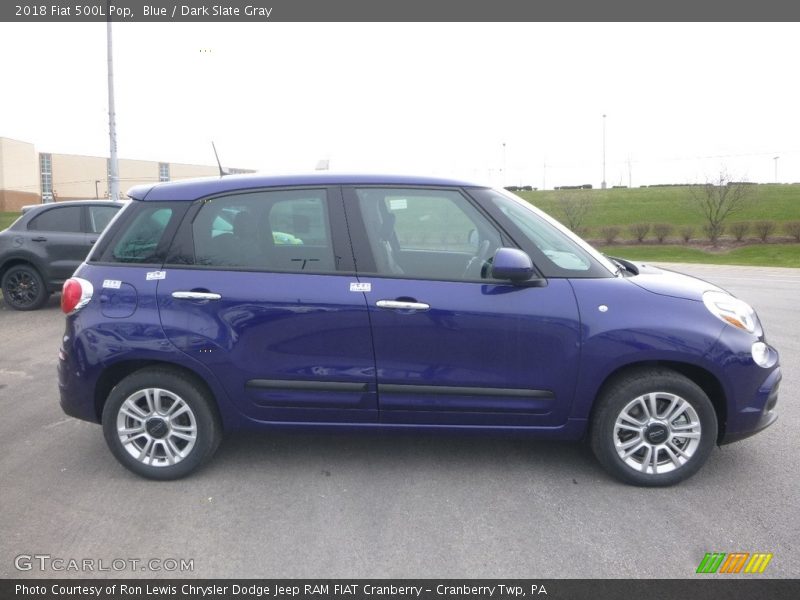 Blue / Dark Slate Gray 2018 Fiat 500L Pop