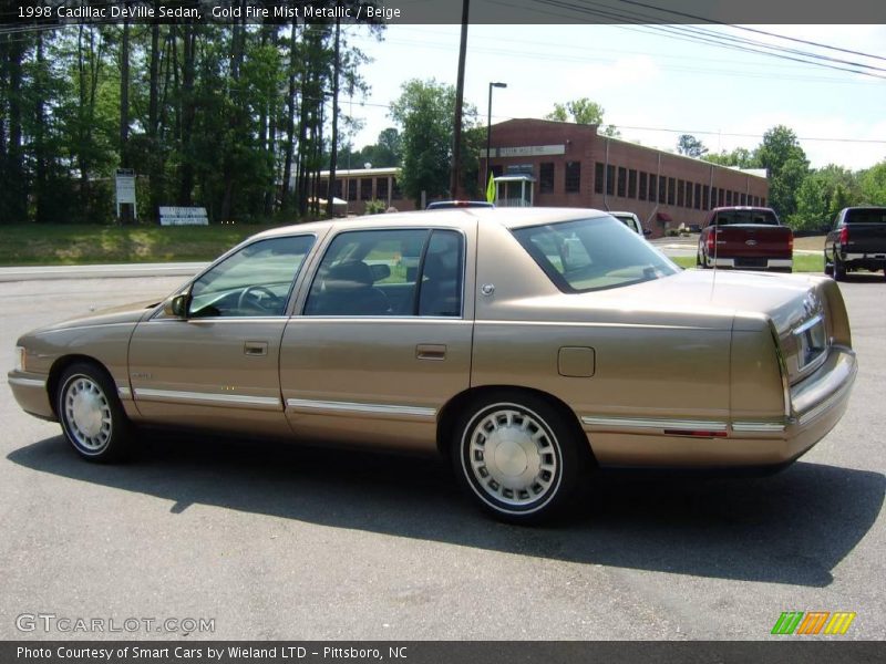 Gold Fire Mist Metallic / Beige 1998 Cadillac DeVille Sedan