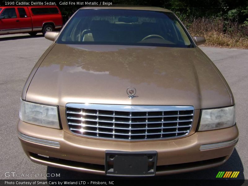 Gold Fire Mist Metallic / Beige 1998 Cadillac DeVille Sedan