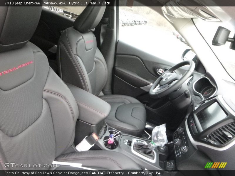 Hydro Blue Pearl / Black 2018 Jeep Cherokee Trailhawk 4x4