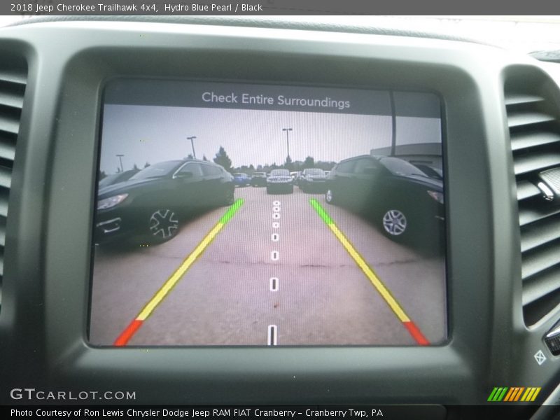 Hydro Blue Pearl / Black 2018 Jeep Cherokee Trailhawk 4x4