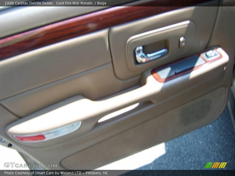 Gold Fire Mist Metallic / Beige 1998 Cadillac DeVille Sedan