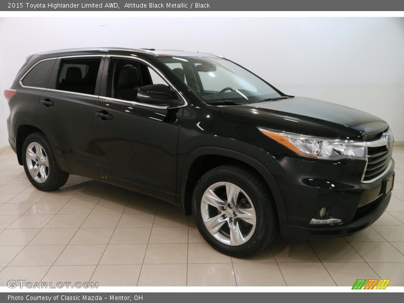 Attitude Black Metallic / Black 2015 Toyota Highlander Limited AWD