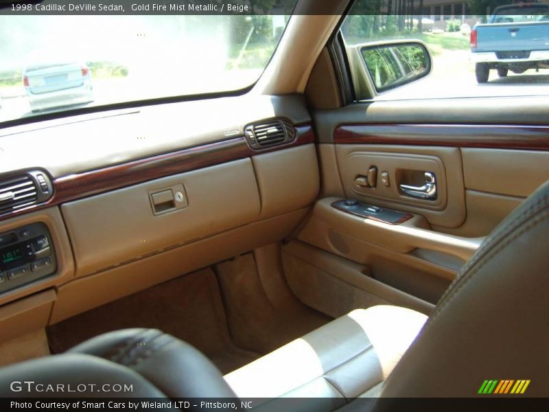 Gold Fire Mist Metallic / Beige 1998 Cadillac DeVille Sedan
