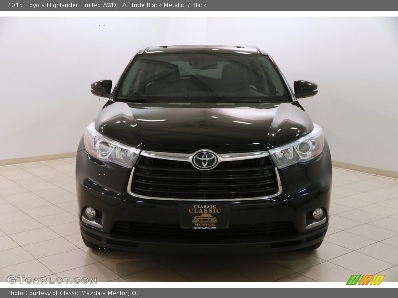 Attitude Black Metallic / Black 2015 Toyota Highlander Limited AWD